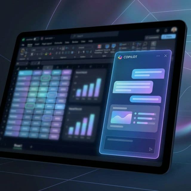 Microsoft Copilot en acción - Interfaz de Excel con IA