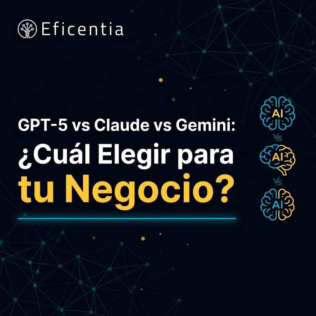 GPT-5 vs Claude vs Gemini: ¿Cuál Elegir para tu Negocio?